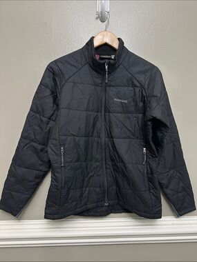 Womens Mont-bell lightweight full zip black jacket Sz M
